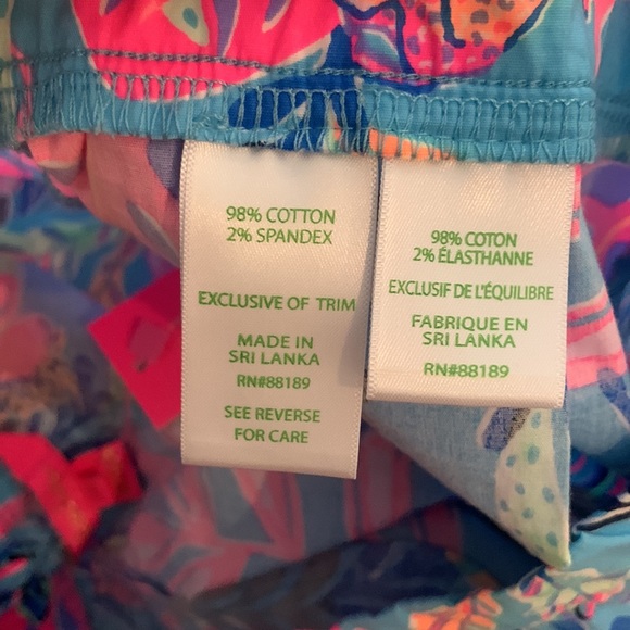 New Lilly Pulitzer Ocean View Shirts Porto Blue you've been spotted size Small - Picture 9 of 9
